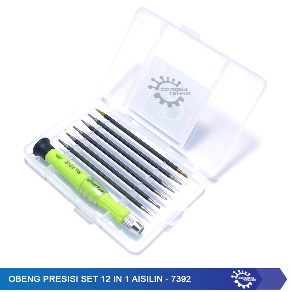 Obeng Presisi Set 12 in 1 Aisilin