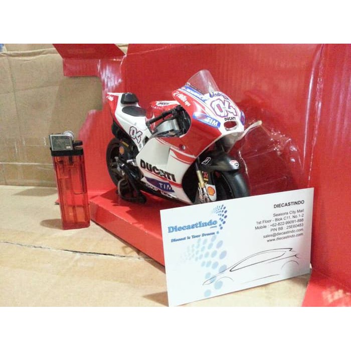 Diecast Motogp - Diecast Ducati - Diecast New Ray Vespa Newray - Motor Gp Ducati Desmosedici Andrea