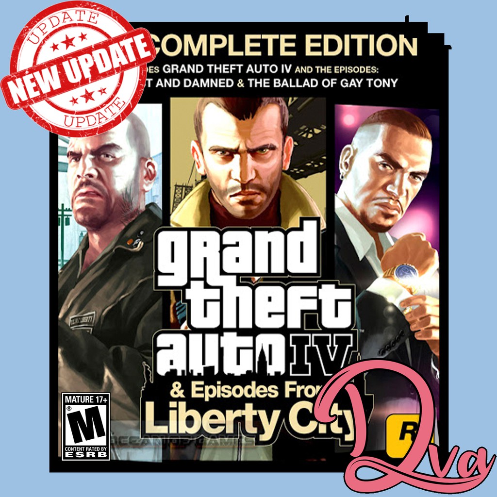 Grand Theft Auto IV Complete Edition New Update - GTA 4 - PC GAME CD DVD GAME PC USB
