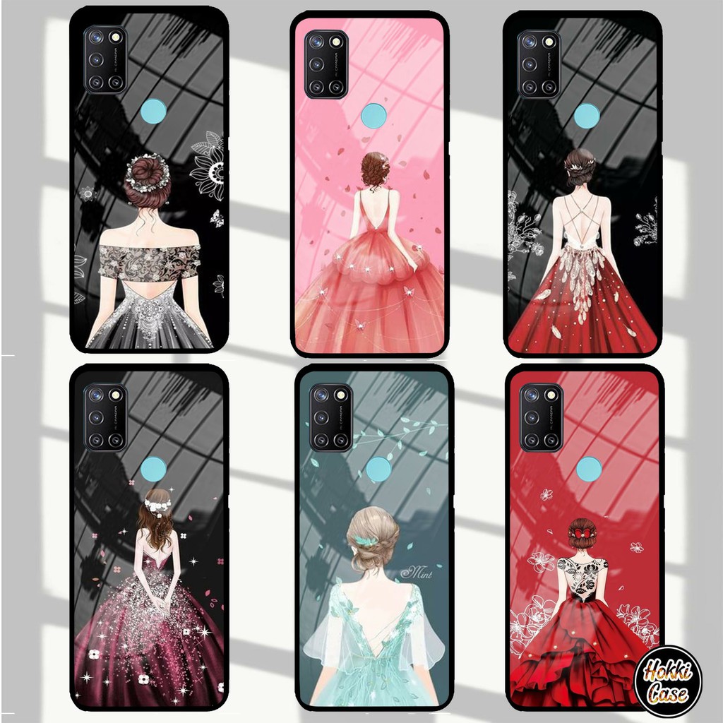 Softcase Glass Kaca REALME C17 - [H109] - Softcase kaca REALME C17 -Casing Kaca REALME C17 TERBARU