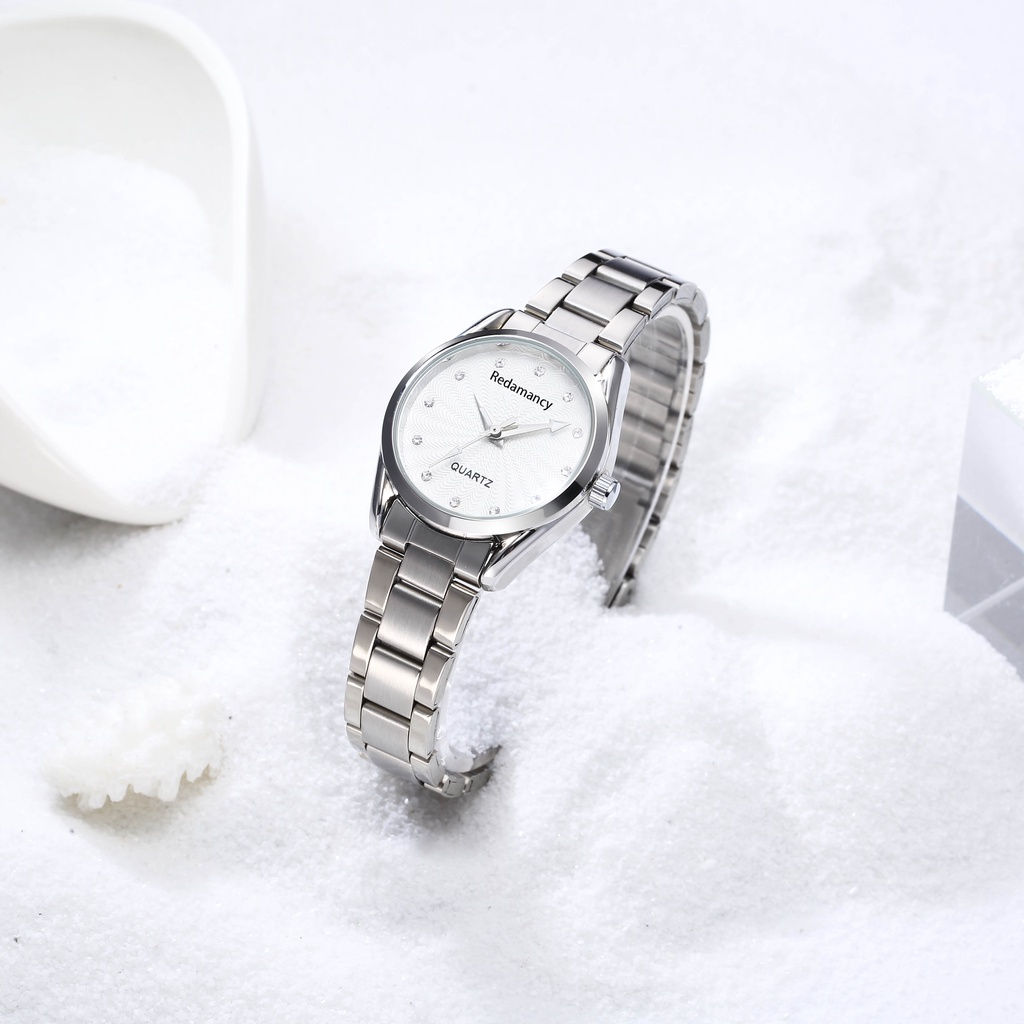 Redamancy Original Jam Tangan Wanita Watch Casual Quartz Arloji putih tahan air