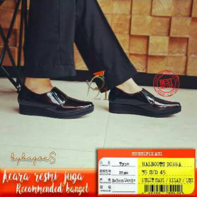 HALBOOT FLAT DONNA SEPATU POLWAN P21