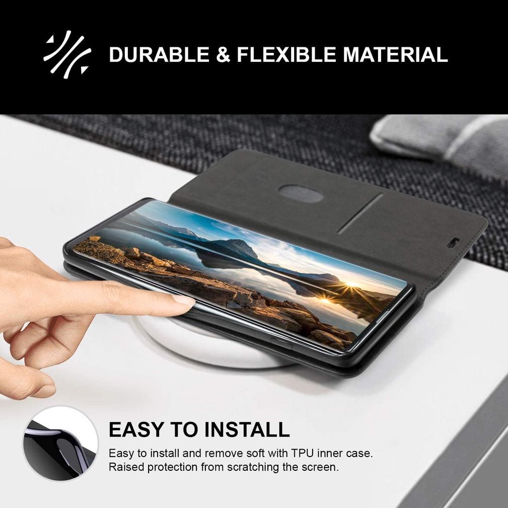 [PRODUK 6WYBB] Sarung Kulit Samsung A22 A30S A32 4G 5G A50 A51 A50S A71 A72 Flip Case Leather Cover 