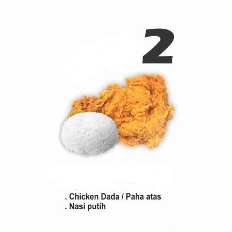 

Paket ayam goreng Chick’s Jr 2