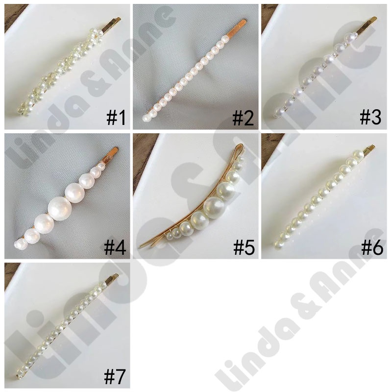 Jepitan Rambut Poni Mutiara /Pearl Hairpin Korean Aksesoris Wanita Import
