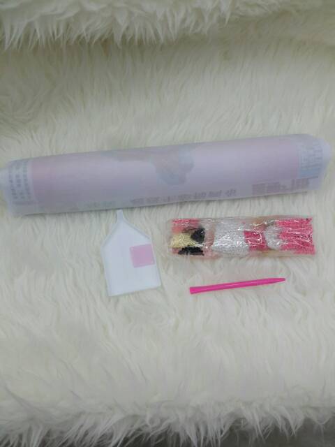 Diy diamond painting rose pink 85040