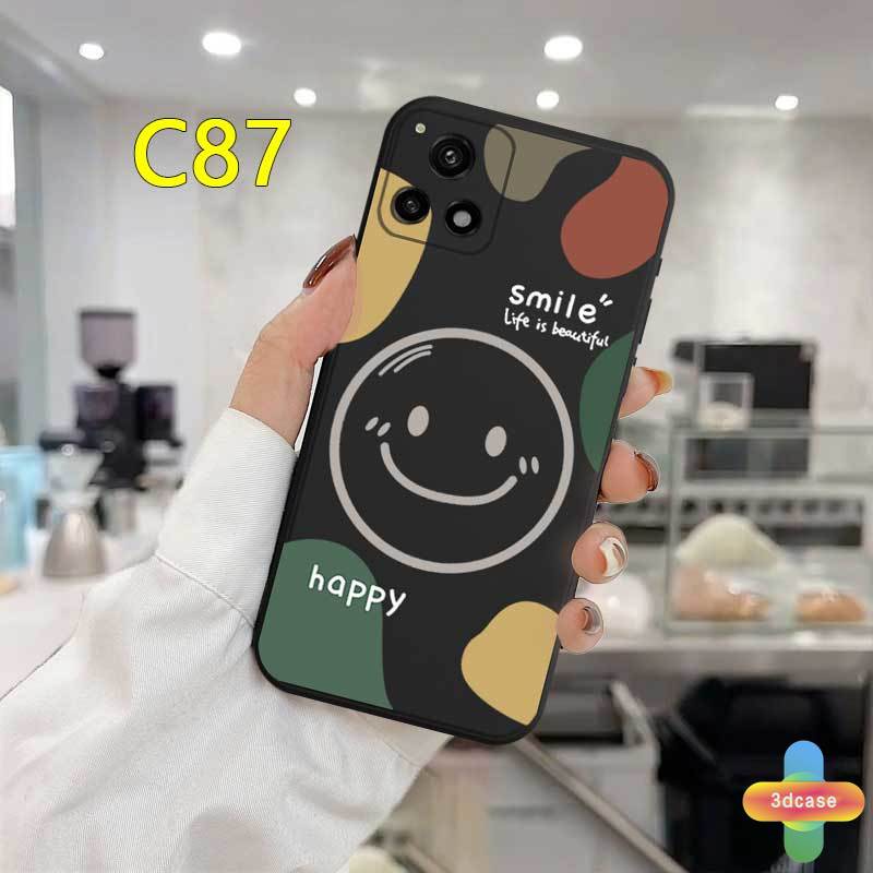 Casing Soft Case Realme C11 2021 C21Y C15 C21 C25 C20 C3 C12 C25S 5 5S 5i C17 7i C1 C31 C35 C25Y C2 C3i 6i C20A realme Narzo 20 10 10A 20A 30A A54 A15 A16 A9 A5 A7 A5S A95 A53 A33 Y12 Y20 A12 Couple Happy Smile Graffiti Anti-fall Case