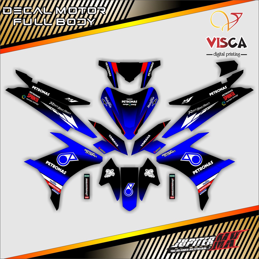 Decal Jupiter Mx 135 Full Body Stiker Jupiter Mx 135 Full Body Dekal Jupiter Mx 135 Petronas