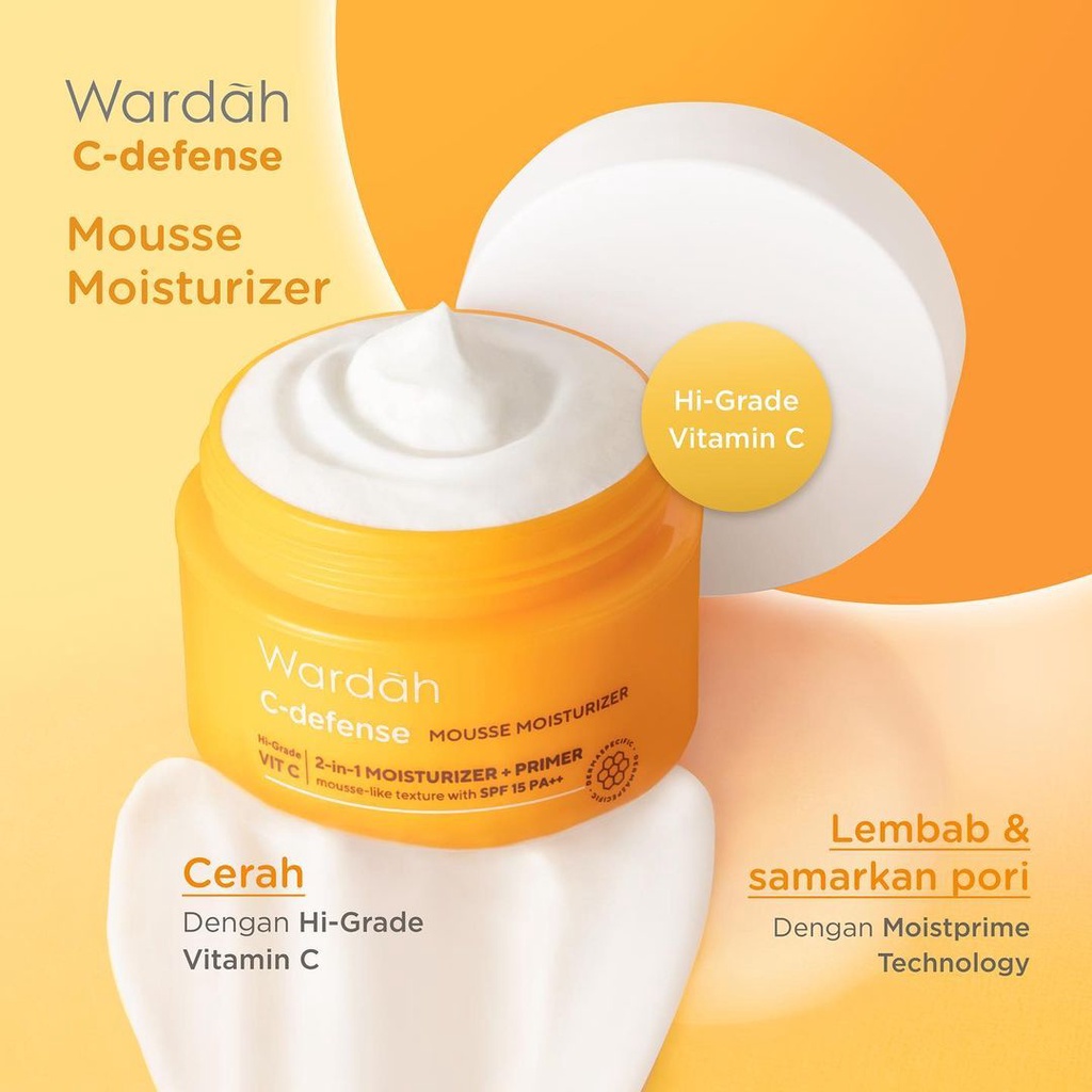 ✿ELYSABETHME✿ 🅆 🄰 🅁 🄳 🄰 🄷 Wardah C Defense Series | Creamy wash Moisturizer Face mist Serum Dd cream whip