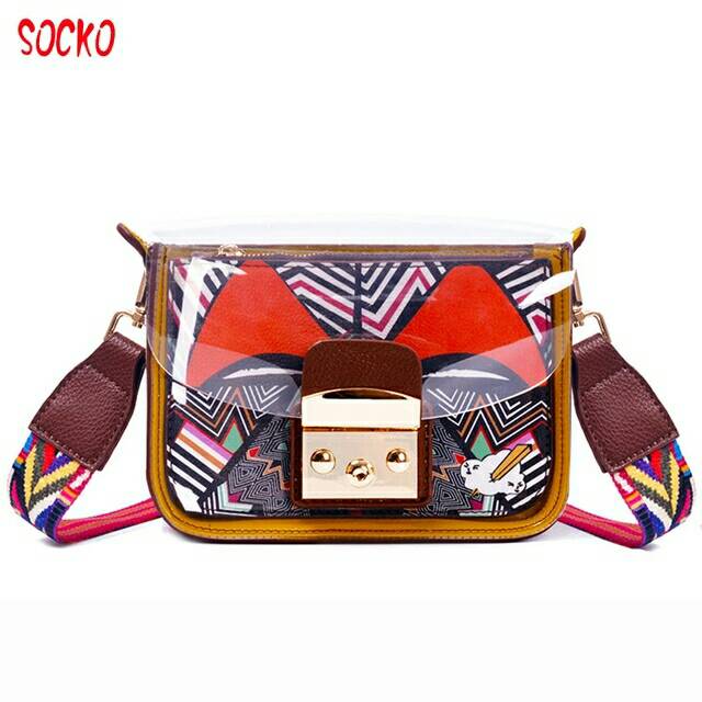 Tas Selampang Pelangi Wanita / Velove Bag Jims Honey / Tas Import Berkualitas