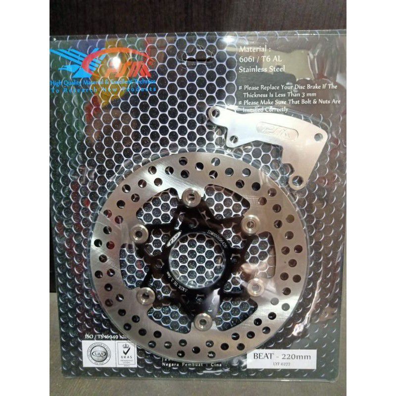 disc brake Beat Psm Piringan cakram PSM beat Scoopy Vario 110 125 150 ukuran 220 model bulat Original produk