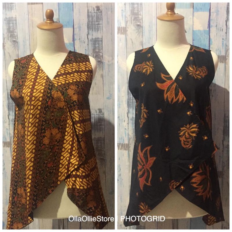 Rompi/Vest  Bolak Balik Motif Batik
