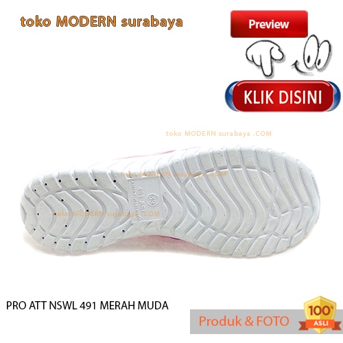 PRO ATT NSWL 491 MERAH MUDA Sepatu Sandal Wanita Karet