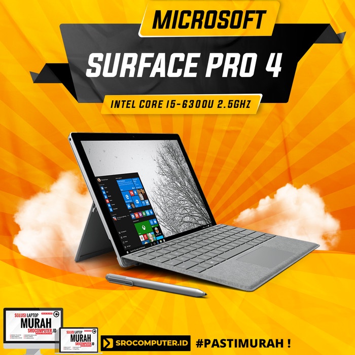 {bekas} Microsoft Surface Pro 4 2K 8GB/256GB SSD Intel Core i5-6300U 2.5GHz - 12.5-inch 8GB/256GB Be