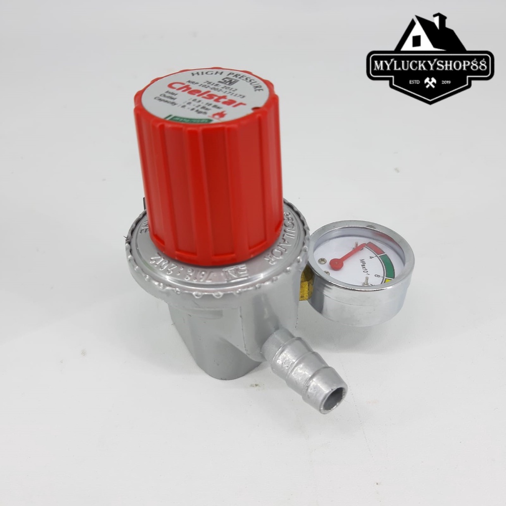 Regulator Gas Chelstar HP 333G Tekanan Tinggi High Pressure Meter