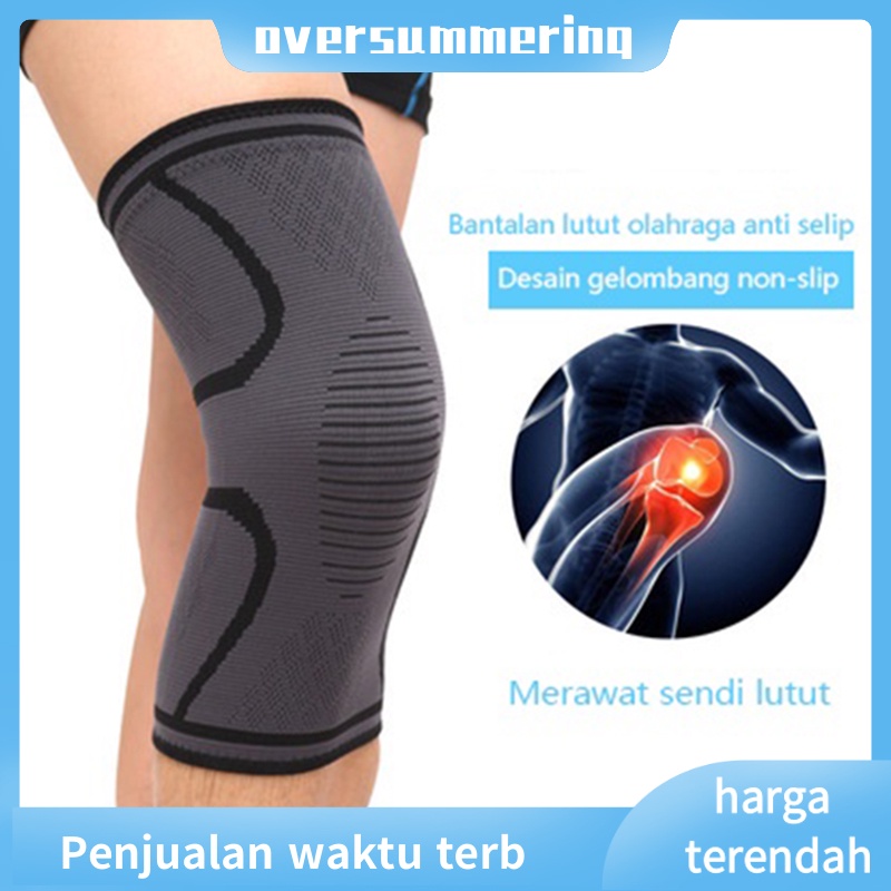 Knee Support Bantalan Lutut Knee Brace Fitness Running Deker Lutut Knee Pad Kneepad Knee Support Brace Nylon Deker Lutut Knee Pad Pelindung Lutut Compression Pad Elastis