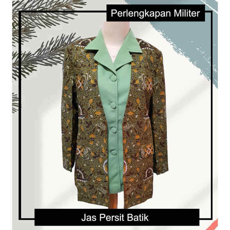 Blazer Persit Batik jas batik persit jas psu batik persit