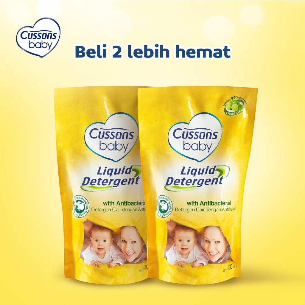 CUSSONS Baby Liquid Detergent AntiBacterial l Detergent Bayi 700ml BELI 1 GRATIS 1