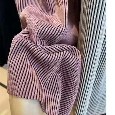 ☁ Casual Long Highwaist Pleated Cullote Pants Plisket 2040 ♘