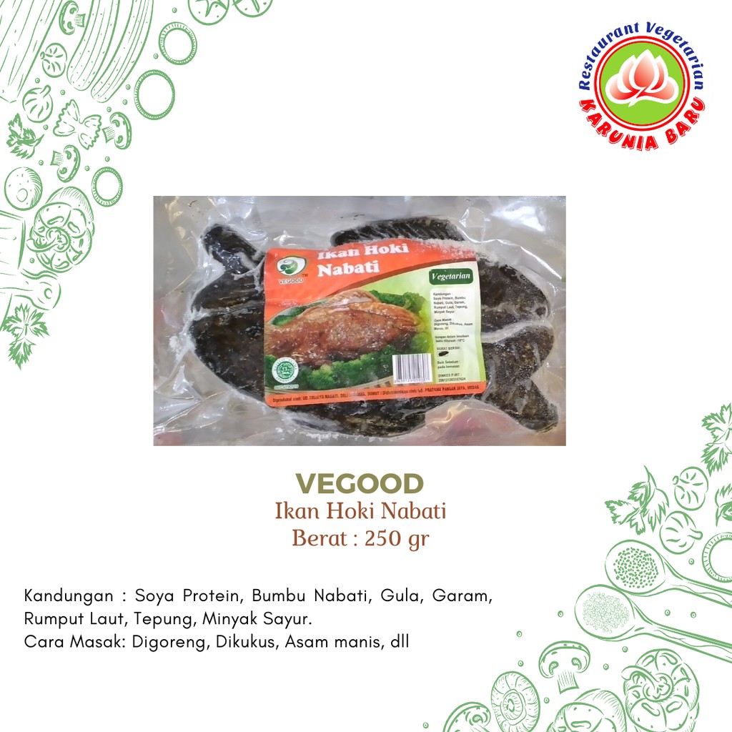 

Vegood Ikan Hoki Nabati/Hoki Fish Vegetarian 350 gr