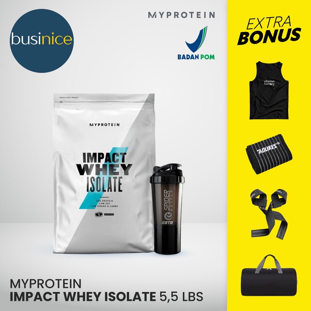 My Protein Impact Whey Isolate 5,5Lbs 5.5lbs Whey Protein Isolate HALAL BPOM