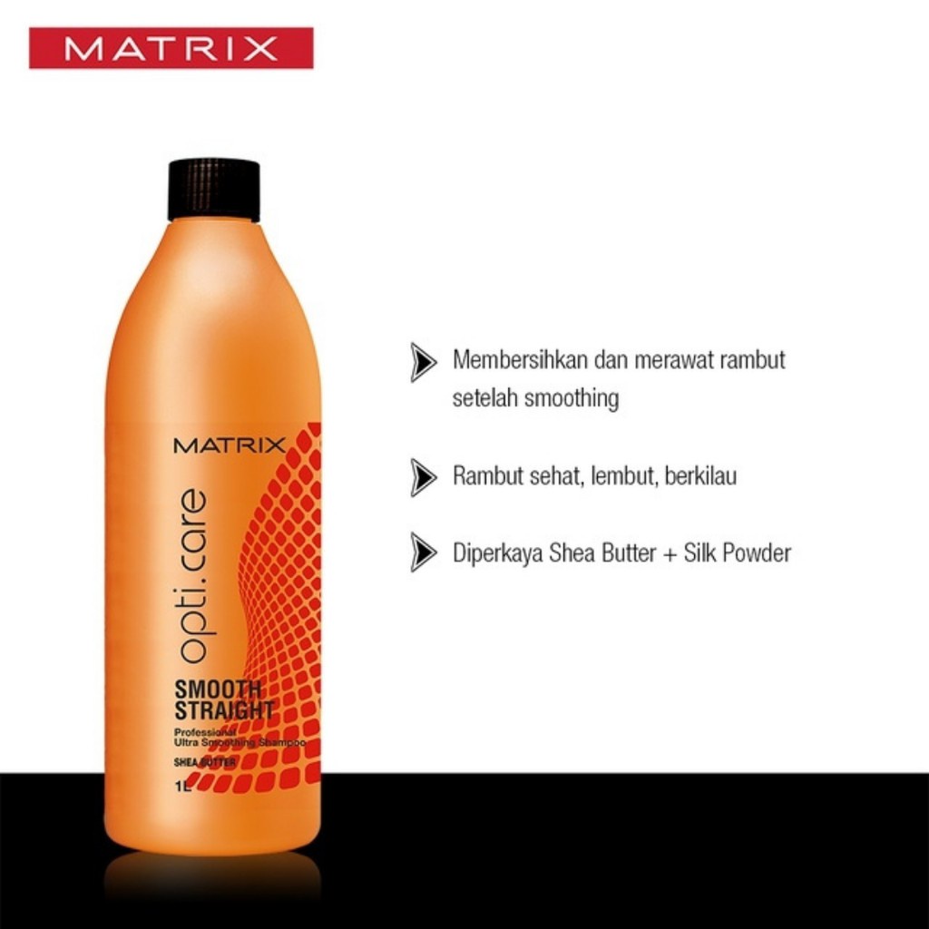 MATRIX OPTI CARE SMOOTH STRAIGHT ULTRA SMOOTHING SHAMPOO 1LTR