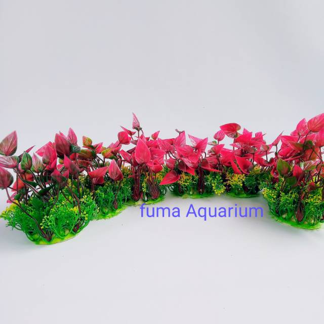 Tanaman Plastik Import Sakkai Pro No.3 Random Hiasan Dekorasi Akuarium Aquascape Harga per 1 pcs