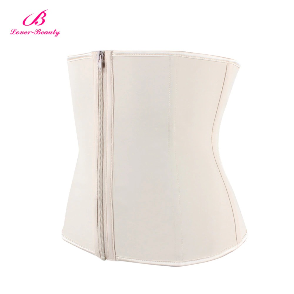 Lover Beaut Latex Waist Trainer Body Shaper Women Corsets With Zipper Hot Shapers Cincher Corset Shopee Indonesia