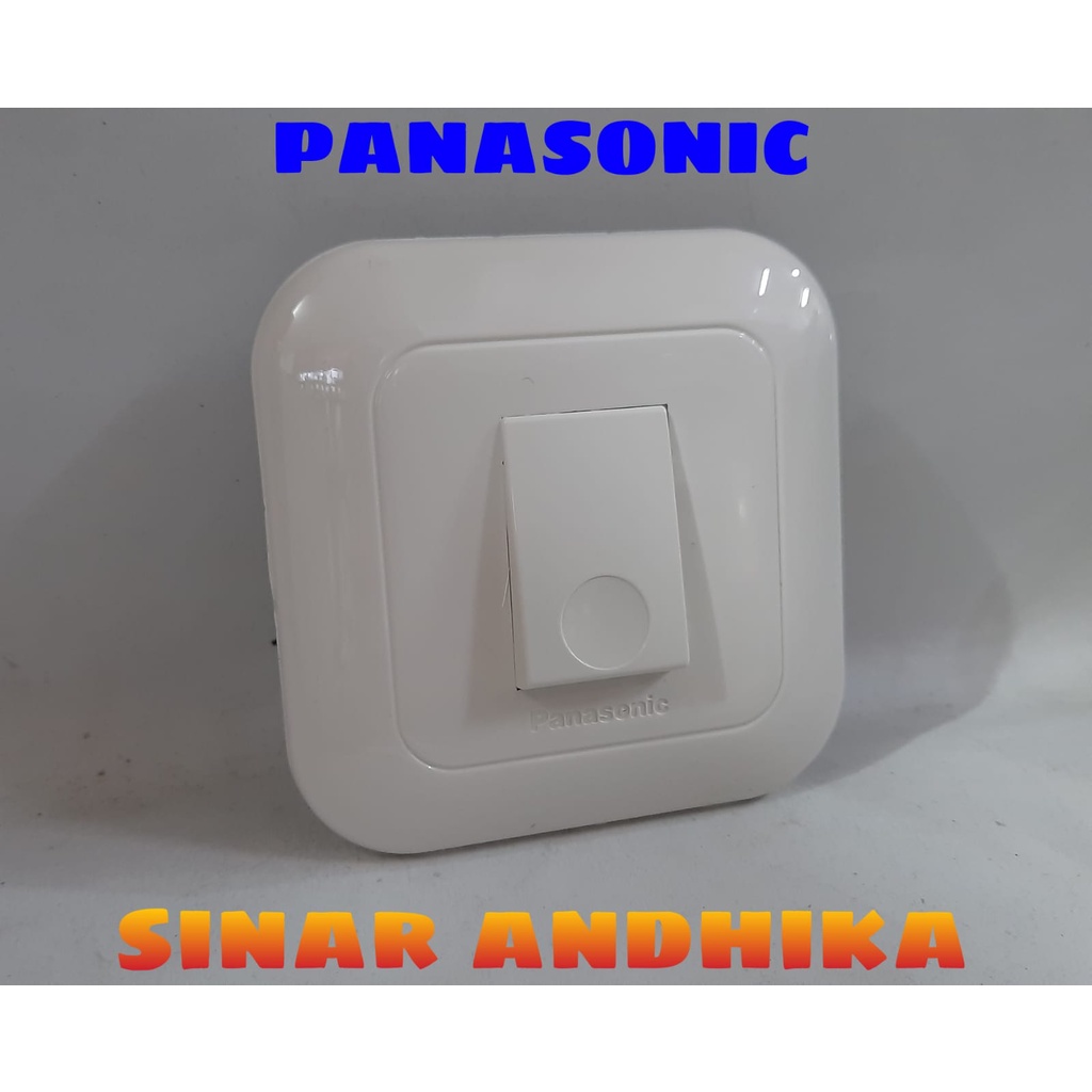 SAKLAR BEL / TOMBOL TEKAN INBOW PUTIH PANASONIC WEJ 78019+WEJ 5401-7