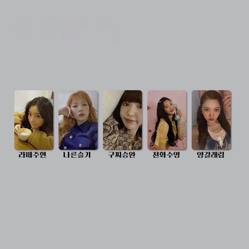 5pcs Kartu Foto Album Red Velvet 2021 Ukuran Kecil