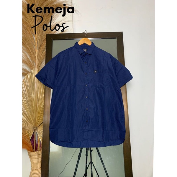 Kemeja Pendek Polos Pria premium