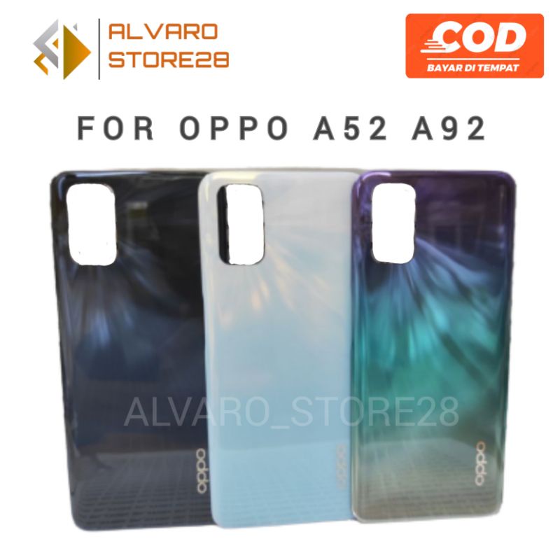 TUTUP BELAKANG BACKDOOR COVER BATERAI BACK CASING OPPO A52 / A92 BACKCOVER