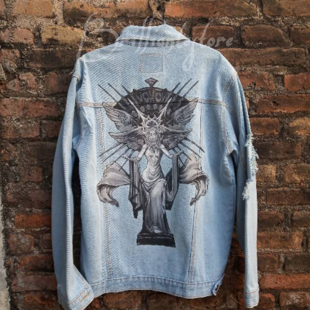 Jaket denim lukis vainglory