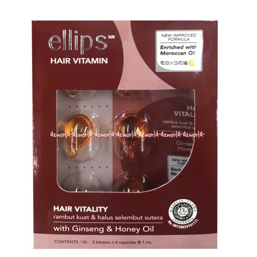 Ellips Hair Vitamin With Triple Care Vitamin Rambut Untuk Yang Diwarnai Isi 2 Blister