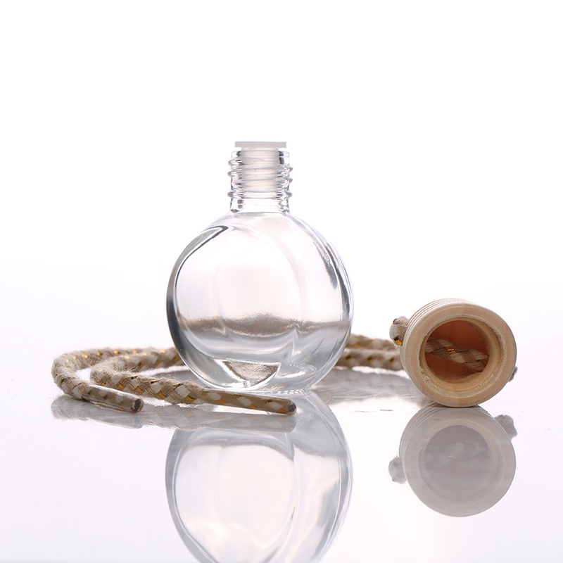 {LUCKID}1Pc Car 8ml hanging empty glass perfume bottles pendant car ornament