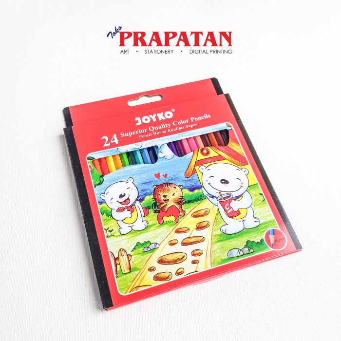 

WARNAPENSIL- PENSIL WARNA JOYKO / COLOR PENCIL 24 WARNA -PENSIL WARNA