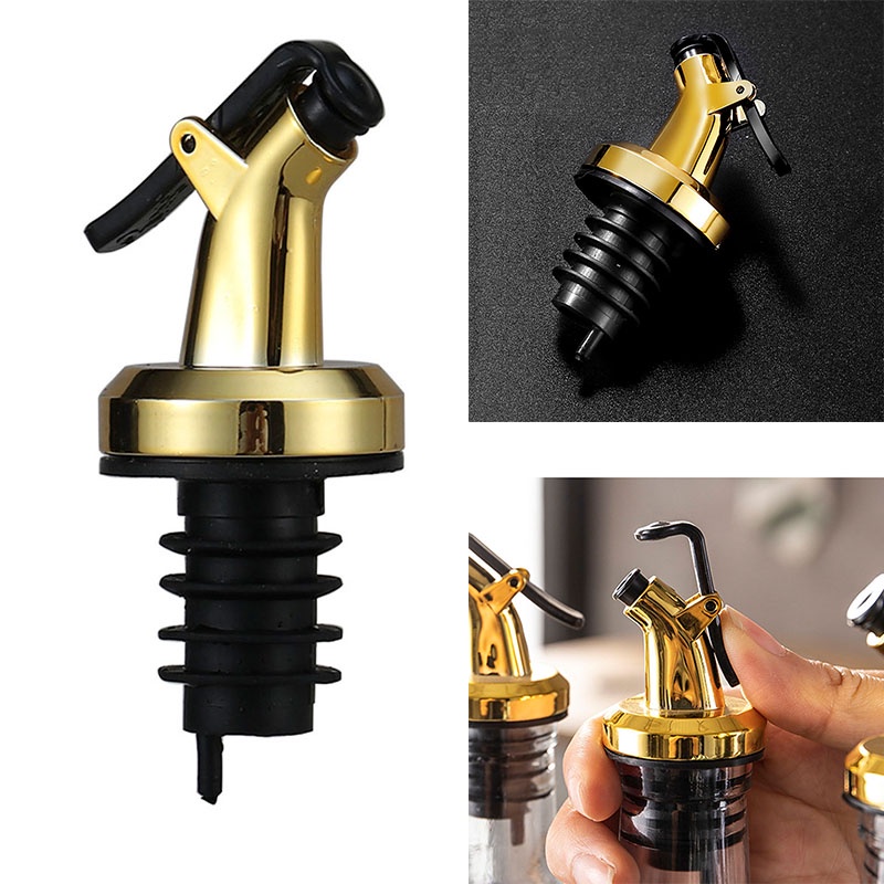 1pc Nozzle Stopper Botol Minyak / Kecap Bahan Plastik Silikon Untuk Dapur