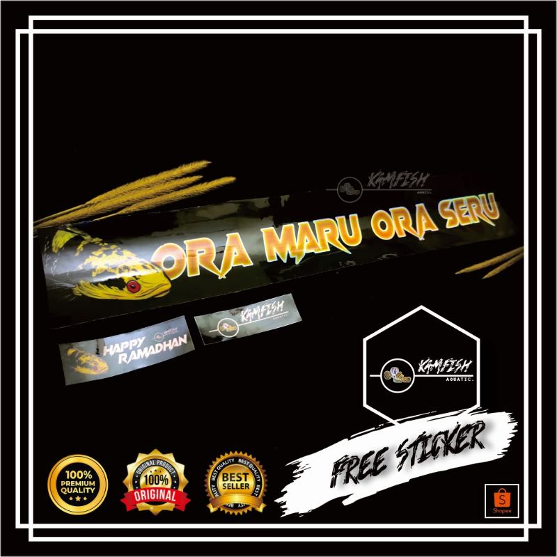 STICKER IKAN GALAK/STICKER CHANA MARU