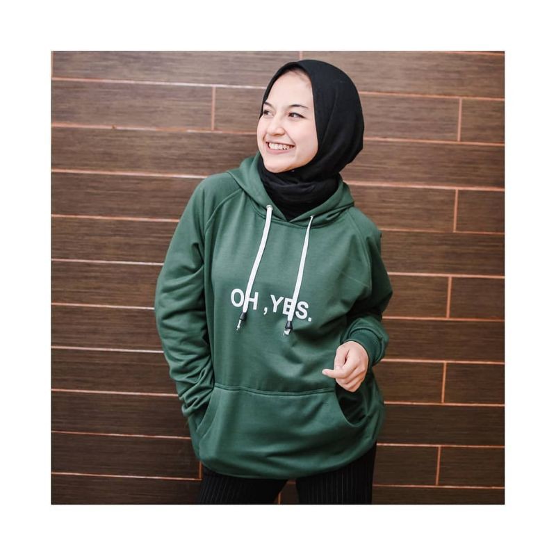 OH YES HOODIE WANITA PRIA TERMURAH TERLARIS'