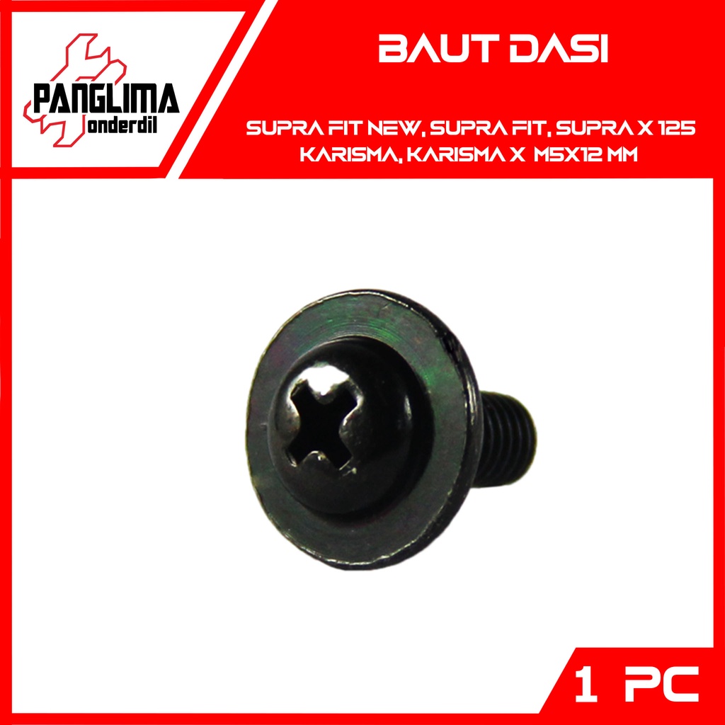 Baut-Baud Dasi 5x12- M5x12 Honda Supra X 125 &amp; Supra Fit &amp; Supra Fit New &amp; Karisma &amp; Karisma X