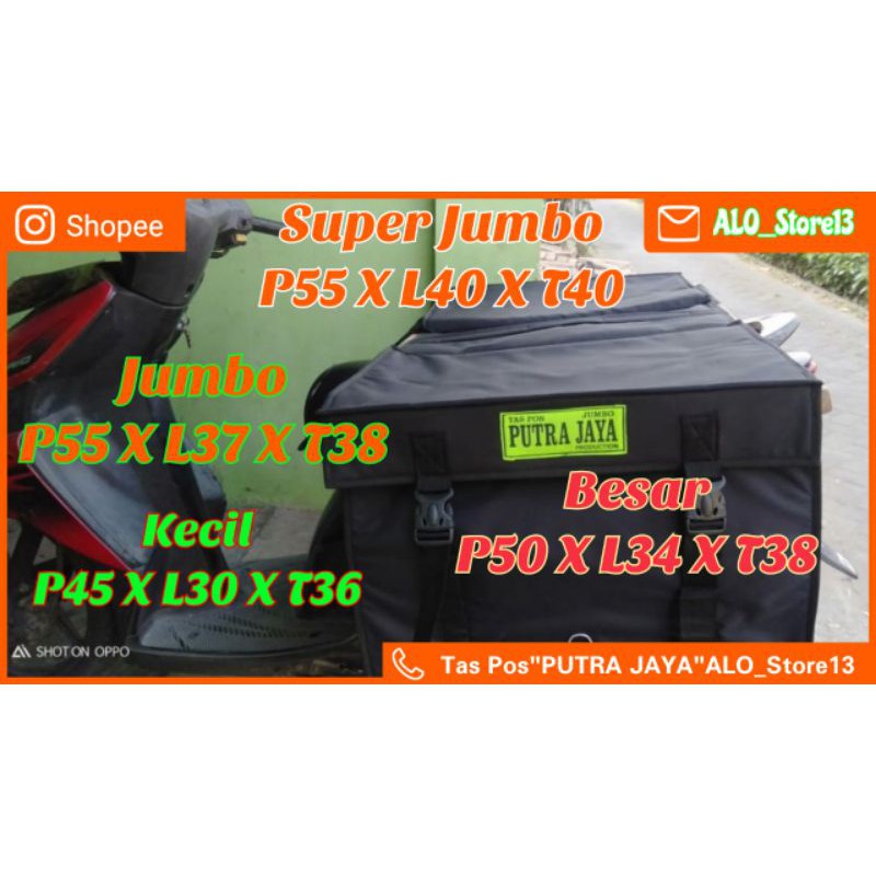 Pos Obrok Motor Tas Obrok Motor Kurir Serbaguna Anti Air untuk Pengiriman Paket