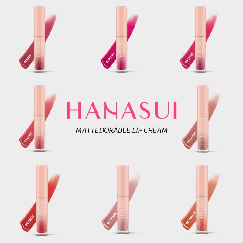 HANASUI MATTEDORABLE LIP CREAM BEST SELLER