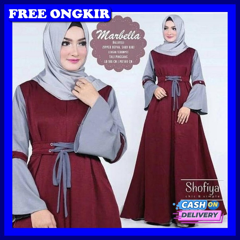 Baju Gamis Wanita Muslim Danisa Maxy Fashion Perempuan Dewasa Remaja Cewek Putri Ibu Modern Terbaru 