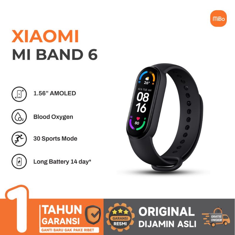 GARANSI RESMI TAM XIAO MI SMART MI BAND 5 AMOLED SMARTWATCH