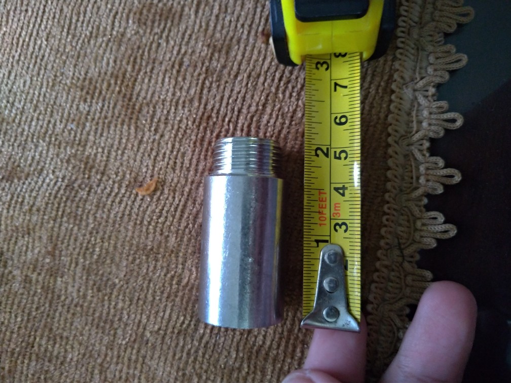 Sok Kran Stainless Drat Luar Dalam 1/2 5 Cm - Sock Nepel Sambungan