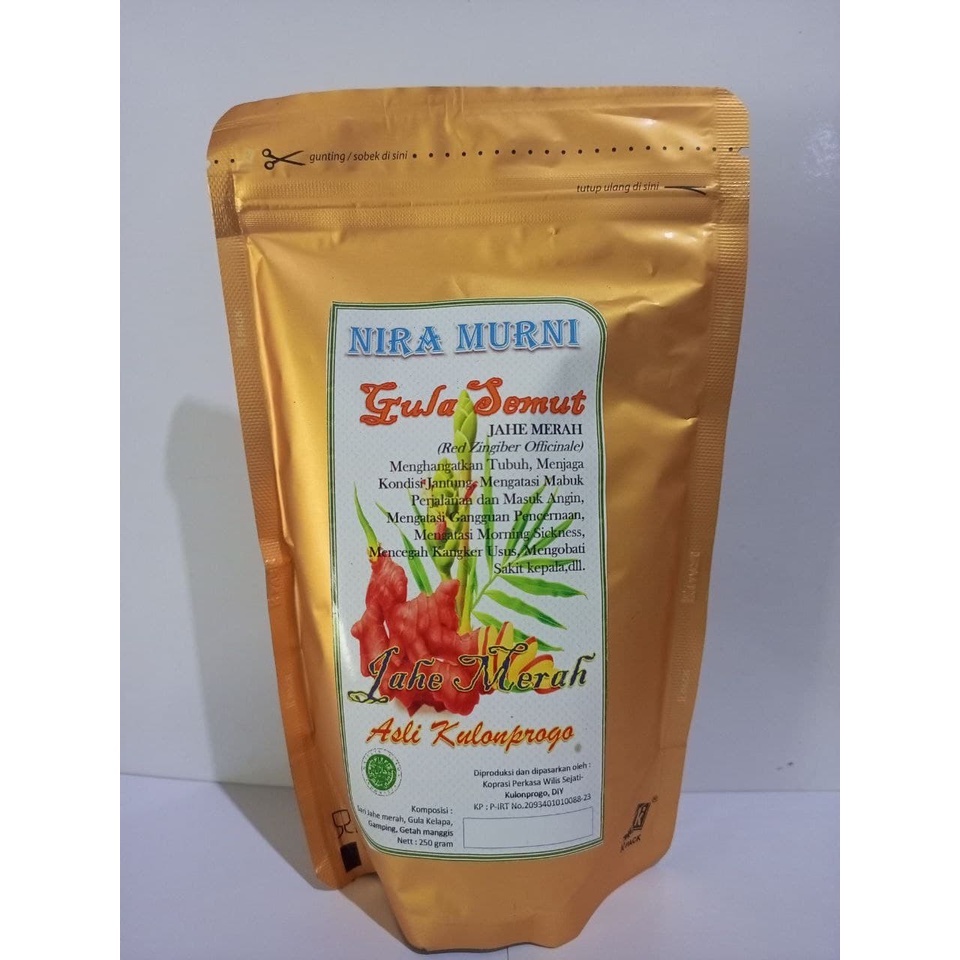 

Gula Semut ( Brown Sugar ) Nira Murni Rasa Jahe Merah