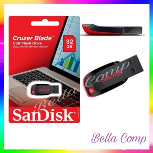 Flashdisk SanDisk 16GB Cruzer Blade l sandisk 16GB l Flash Disk 16GB l USB Flash Drive Garansi 5 THN