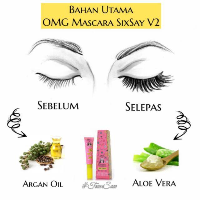OMG MASCARA SIXSAY VOL.2 / ORIGINAL MASKARA MALAYSIA / RANDOM GIFT