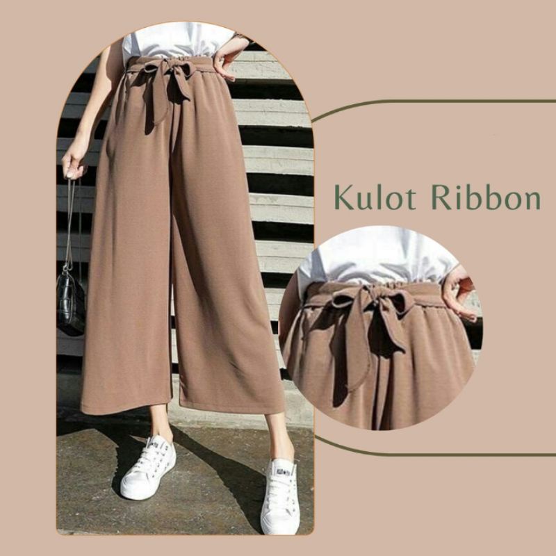 CELANA KULOT TALI PREMIUM RIBBON PANT