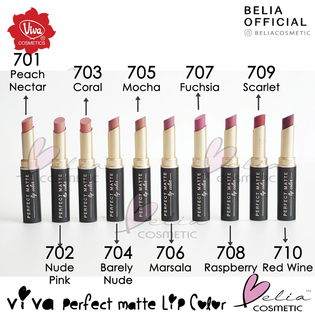 ❤ BELIA ❤ VIVA Queen 100% Ori Perfect Matte Lip Color 2.5g ( lipstik lipstick viva )